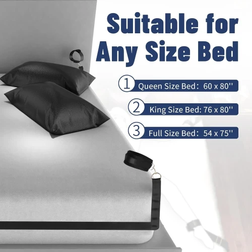 На фото БДСМ набор LOCKINK YEAHWOW Bed Restraint set