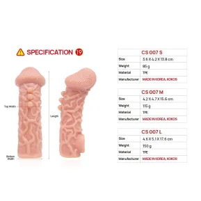 На фото насадка на член Kokos Cock Sleeve CS 007 S
