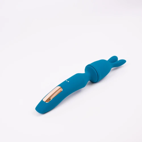 На фото изображен синий Love To Love R-EVOLUTION - Вибромассажер с 16—ю режимами работы для женщин на белом фоне.