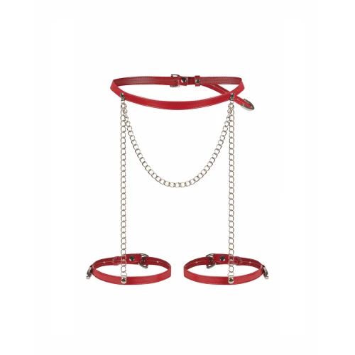 На фото пояс с гартерами Obsessive Inferro harness bottom S/M/L