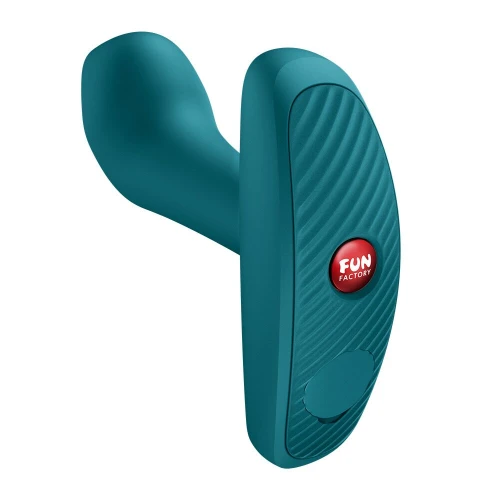 На фото анальная пробка Fun Factory Bootie Vibe Bottle Green