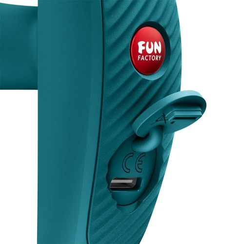 На фото анальная пробка Fun Factory Bootie Vibe Bottle Green