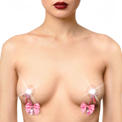 Затискачі для сосків Art of Sex Flirty Bow, рожеві