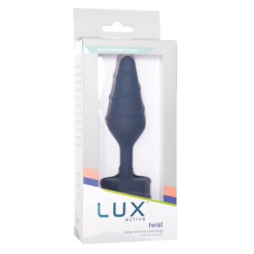 На фото анальная пробка Lux Active Twist Plug Large Blue