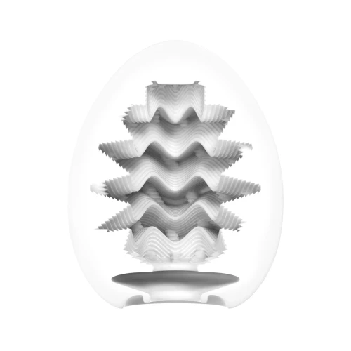 На фото мастурбатор-яйце Tenga Egg Wavy