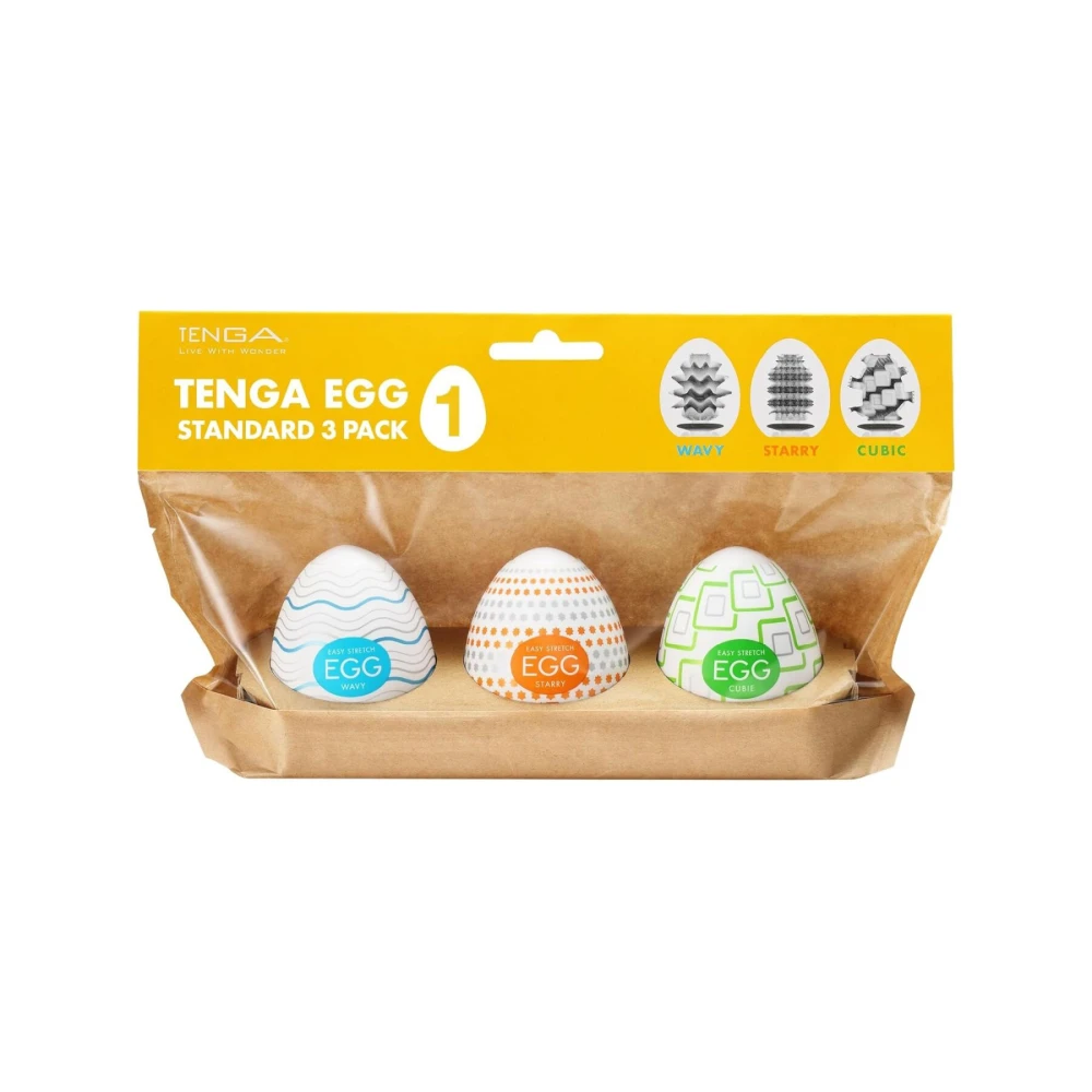 Набір мастурбаторів-яєць Tenga Egg Standard 3 Pack 1