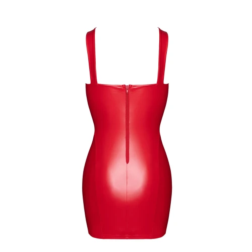 На фото платье Noir Handmade F364 Bombshell Lace-Up Mini Dress Red M
