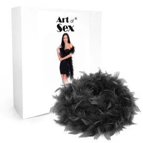 На фото боа из перьев Art of Sex, длина 2 метра, цвет черный