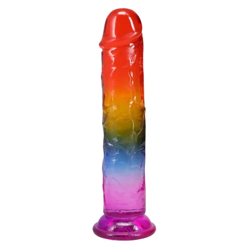 Дилдо Doc Johnson Crystal Jellies 8.5 Rainbow