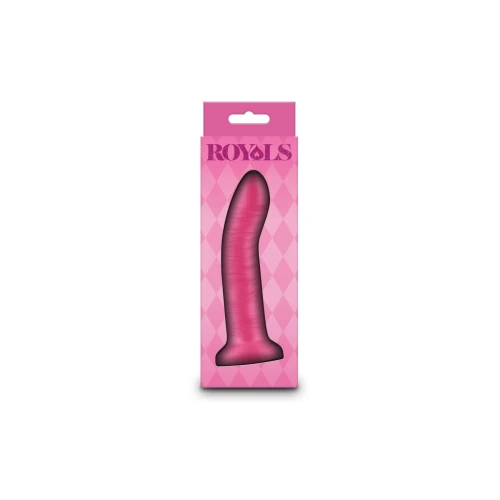На фото дилдо NS Novelties Royals - 5" Charlie - Metallic Pink