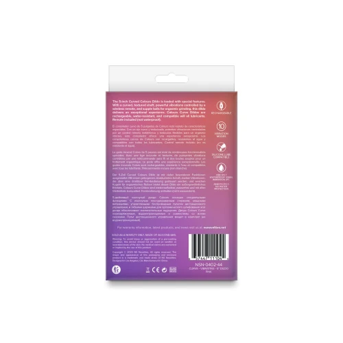 На фото дилдо с вибрацией NS Novelties Colours - Curve - Vibrating - 5" Dildo - Pink