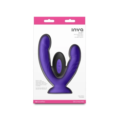 На фото двойной дилдо с вибрацией NS Novelties INYA - Duet - Purple