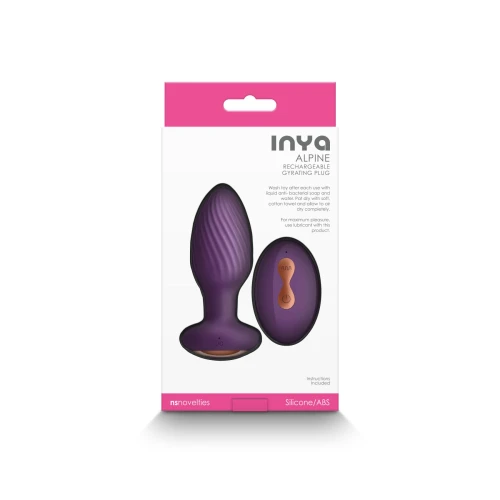 На фото анальная пробка с вибрацией NS Novelties INYA - Alpine - Purple