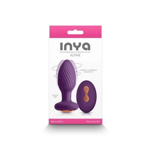 На фото анальная пробка с вибрацией NS Novelties INYA - Alpine - Purple