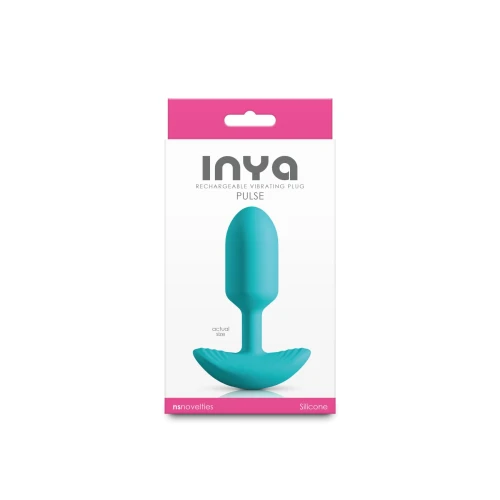 На фото анальная пробка с вибрацией NS Novelties INYA - Pulse - Teal