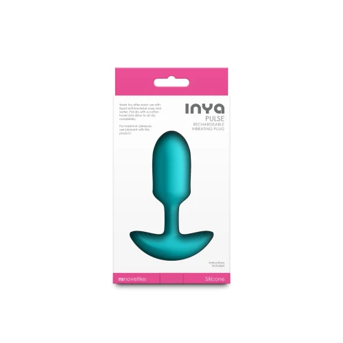 На фото анальная пробка с вибрацией NS Novelties INYA - Pulse - Teal