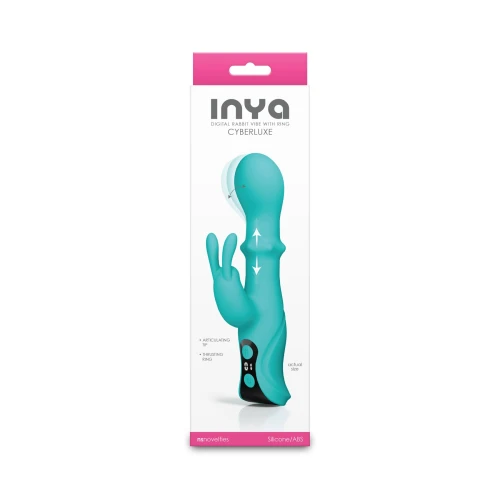 На фото вибратор-кролик NS Novelties INYA - Cyberluxe - Aqua