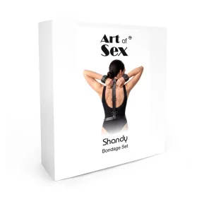 На фото набір Art of Sex - Shandy XS-M, екошкіра, чорний