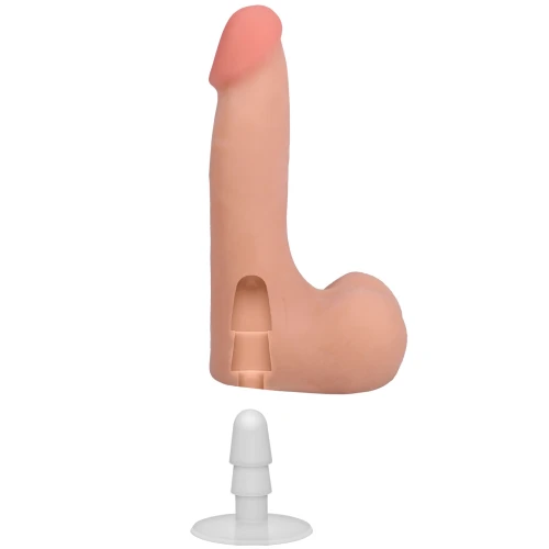 На фото фаллоимитатор Doc Johnson The Realistic Cock ULTRASKYN - 7 Inch with Balls Vanilla