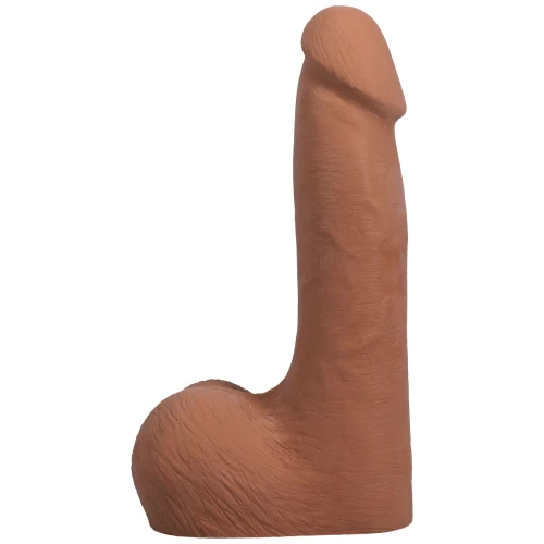 На фото фаллоимитатор Doc Johnson The Realistic Cock ULTRASKYN - 7 Inch with Balls Caramel