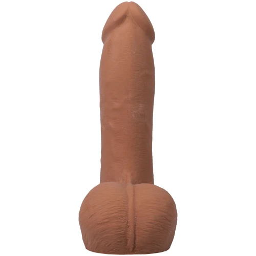 На фото фаллоимитатор Doc Johnson The Realistic Cock ULTRASKYN - 7 Inch with Balls Caramel