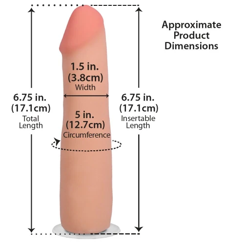 На фото фаллоимитатор Doc Johnson The Realistic Cock ULTRASKYN - 7 Inch Vanilla