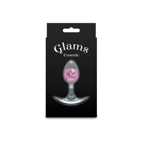 На фото анальная пробка NS Novelties Cosmic Glams - Small - Pink