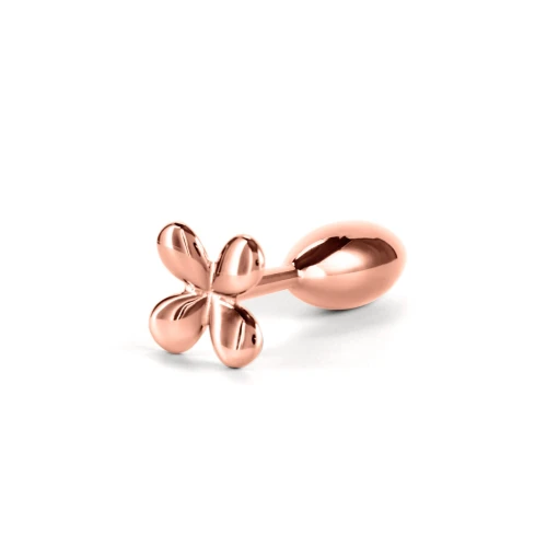 На фото анальная пробка NS Novelties Rear Assets - Clover - Rose Gold