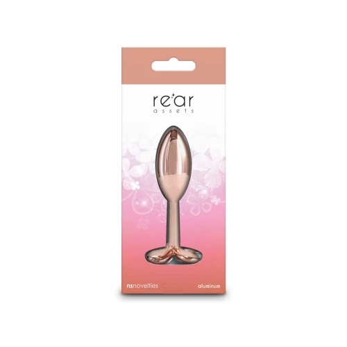 На фото анальная пробка NS Novelties Rear Assets - Clover - Rose Gold