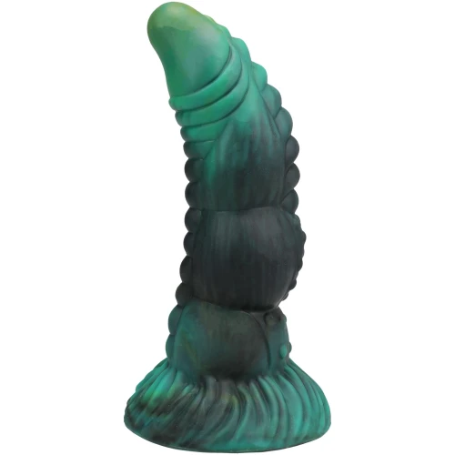 На фото фэнтезийный фаллоимитатор Doc Johnson Vac-U-Lock x Fantasy Fuckers Green Serpent