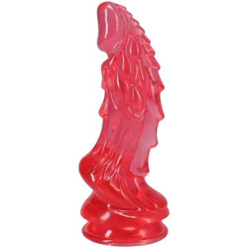 На фото фэнтезийный фаллоимитатор Doc Johnson Crystal Jellies - Invader Dong 8.5 Inch - Pink
