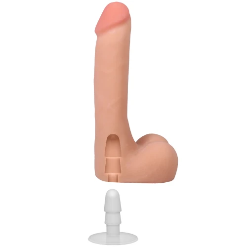 На фото фаллоимитатор Doc Johnson The Realistic Cock ULTRASKYN - 9 Inch with Balls Vanilla