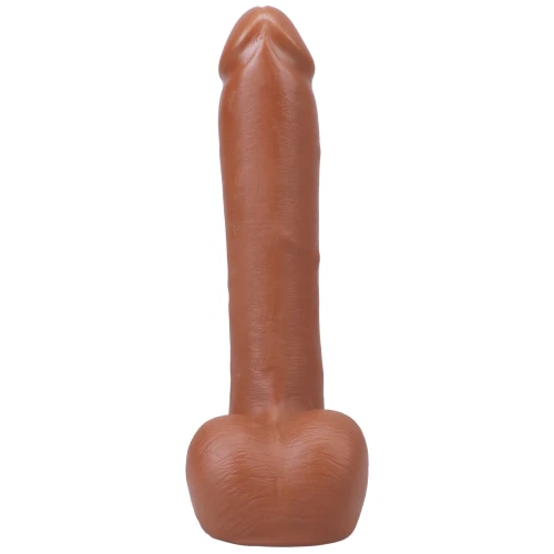 На фото фаллоимитатор Doc Johnson The Realistic Cock ULTRASKYN - 9 Inch with Balls Caramel