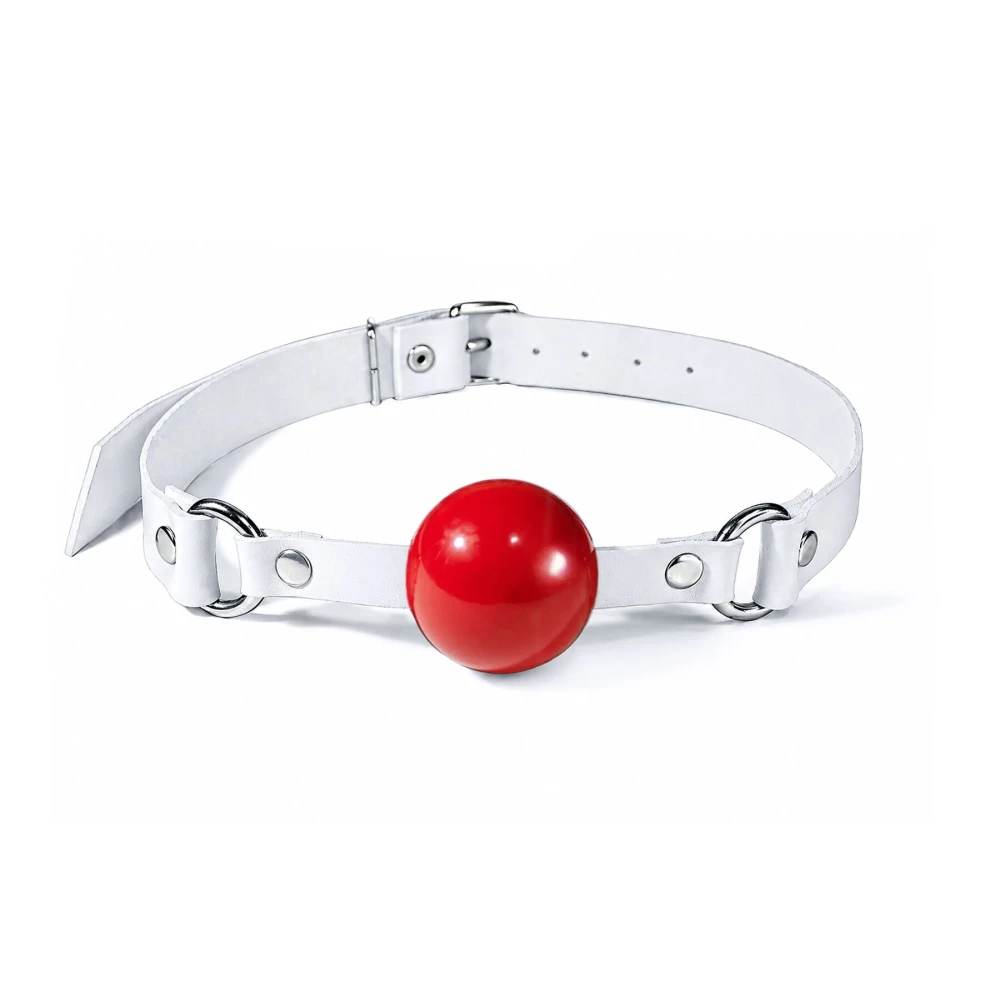 Кляп Feral Feelings Silicon Ball Gag White/Red