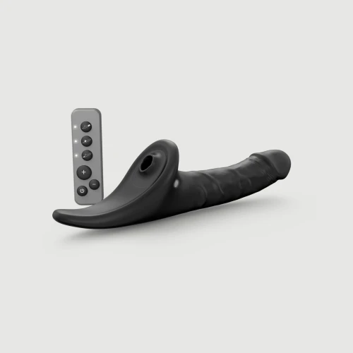 Вибронасадка Strap-On-Me Multi Orgasm Realistic Dildo L Black