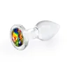 Стеклянная анальная пробка NS Novelties Crystal Desires Small