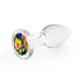 Скляна анальна пробка NS Novelties Crystal Desires Small
