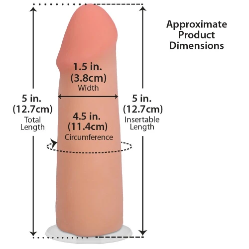 На фото фаллоимитатор Doc Johnson The Realistic Cock ULTRASKYN - 5 Inch Vanilla