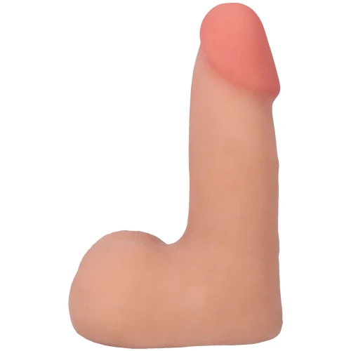 На фото фаллоимитатор Doc Johnson The Realistic Cock ULTRASKYN - 5 Inch with Balls Vanilla