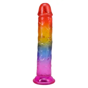 Дилдо Doc Johnson Crystal Jellies 7 Rainbow
