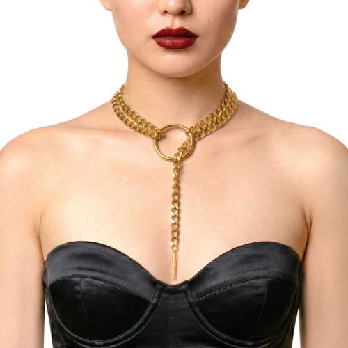 На фото украшение на шею Art of Sex - Anaconda, золото