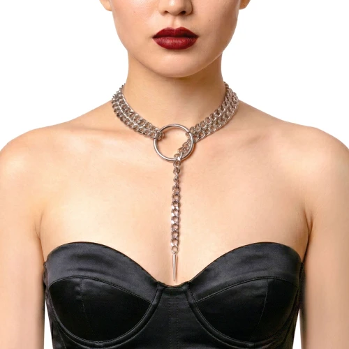 На фото украшение на шею Art of Sex – Anaconda, серебро