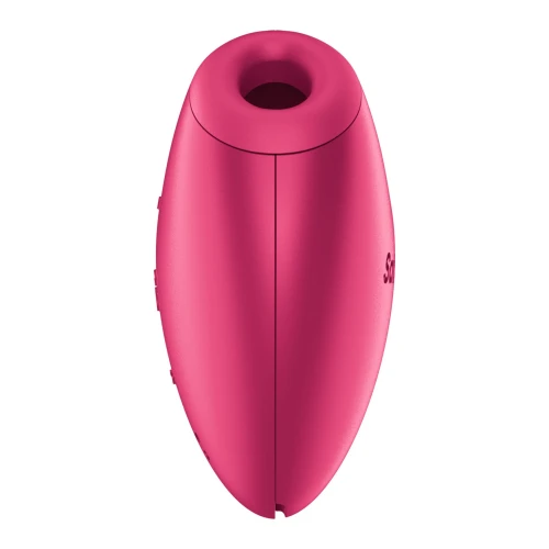 На фото вакуумний стимулятор-серце з вібрацією Satisfyer Cutie Heart Battery Series