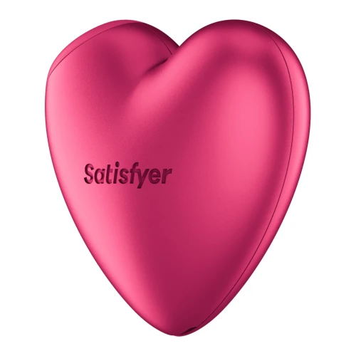 На фото вакуумний стимулятор-серце з вібрацією Satisfyer Cutie Heart Battery Series