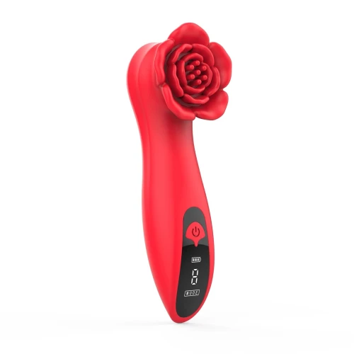На фото роскошный вибратор для клитора Loviss Tona Rose Vibrator, в виде розы, 9 режимов