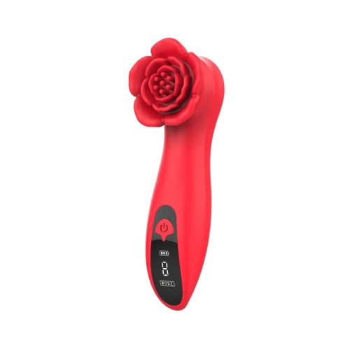 На фото роскошный вибратор для клитора Loviss Tona Rose Vibrator, в виде розы, 9 режимов