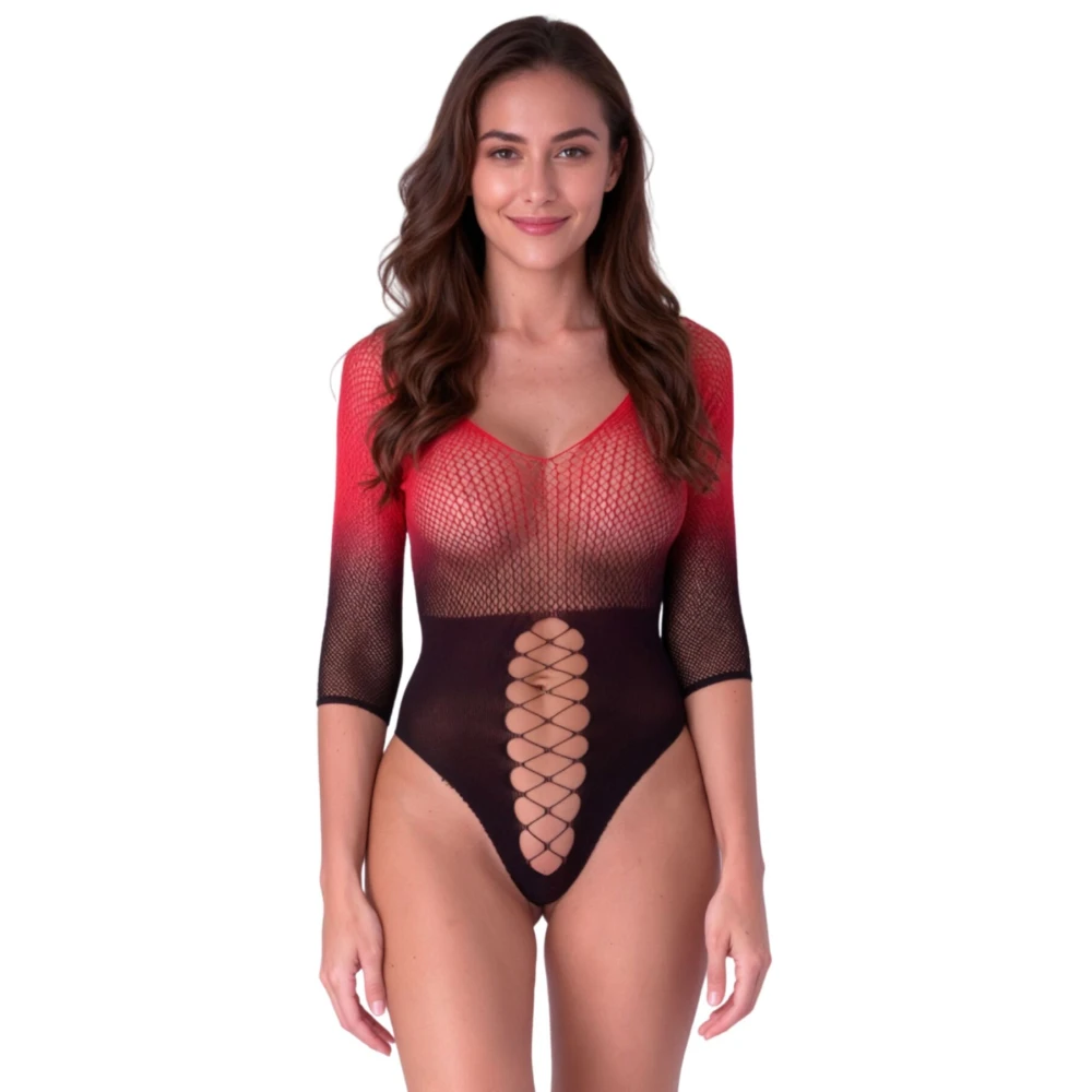 Бодістокінг Passion BS118 Black/Red