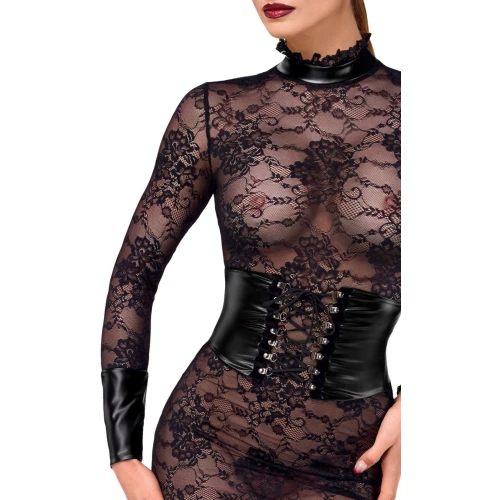 На фото сукня Noir Handmade F375 Noirelle Lace Corset Midi dress M