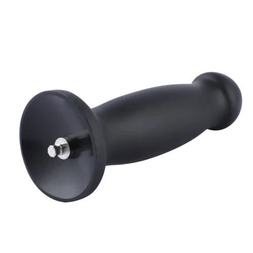 На фото силіконовий дилдо для секс-машин Hismith 7.2" Black Silicone Anal Dildo, система KlicLok