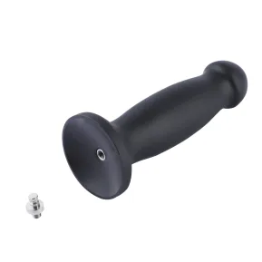 На фото силіконовий дилдо для секс-машин Hismith 7.2" Black Silicone Anal Dildo, система KlicLok